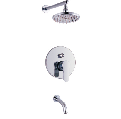 concealed wall mounted shower and bath mixer set