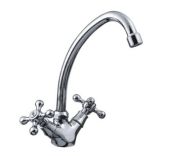 Two lever sink faucet